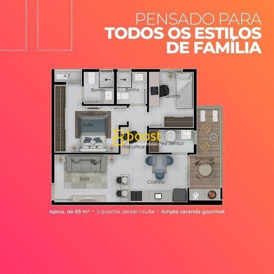 Apartamento com 2 dormitórios à venda por R$ 385.900,00 - Brasil - Uberlândia/MG, foto 4