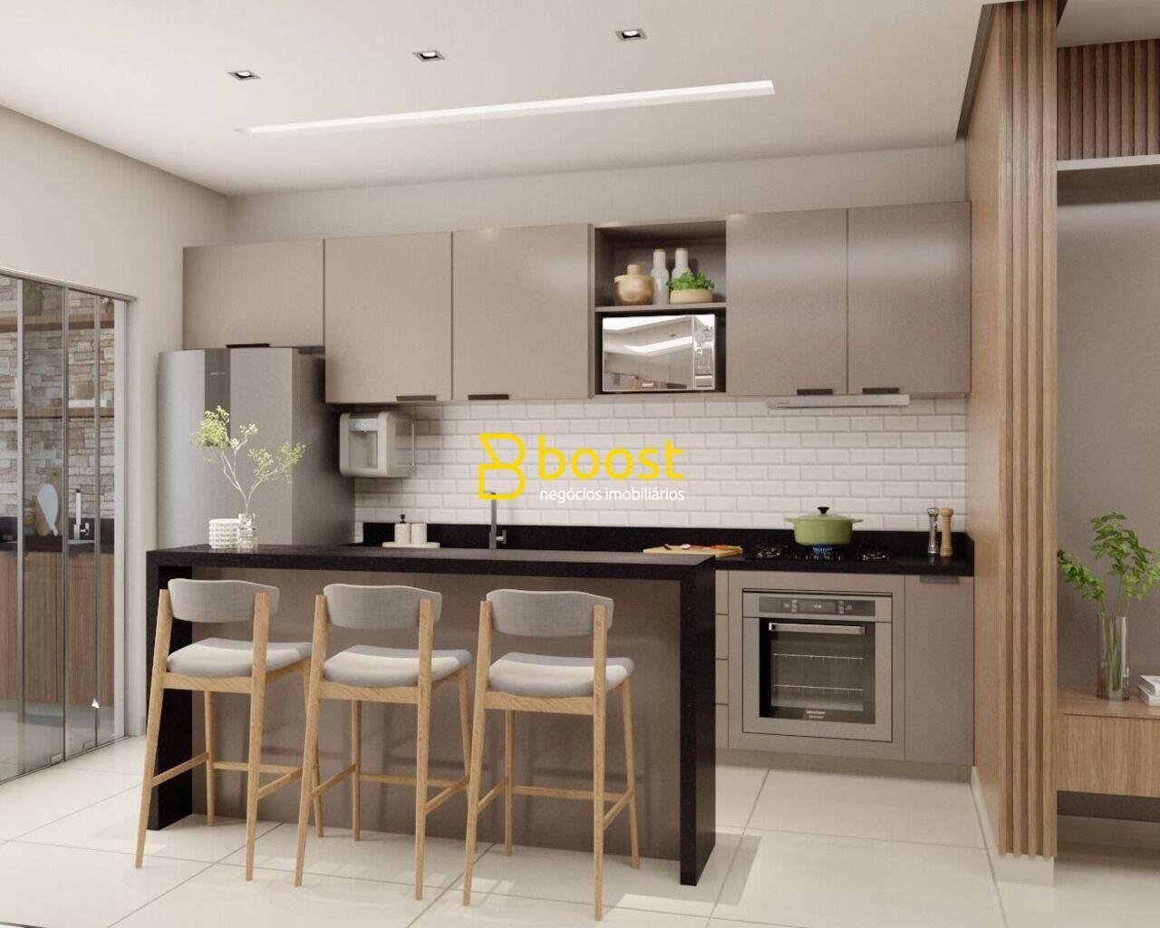 Casa com 3 dormitórios à venda, 100 m² por R$ 485.000 - Novo Mundo - Uberlândia/MG, foto 3